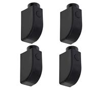 DIYEAH Bloque Baie Vitrée Coulissante en Plastique 4Pcs, Verrou de Sécurité pour Fenêtres et Portes Coulissantes, Installation sans Perçage, pour Bureau et École