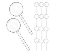 DIYEAH Boîte à Bonbons Ronde en Plastique, Lot de 24 Pièces, Design Unique et Structure Solide, pour Usage Quotidien et Fêtes