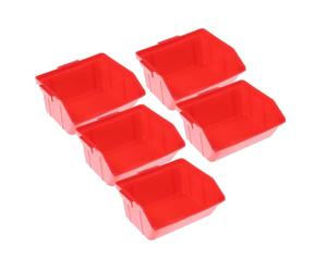 DIYEAH Boîtes de Rangement Empilables pour Atelier, Zéro Partie, en ABS, 5 Pièces, Réutilisables et Faciles à Utiliser