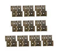 DIYEAH Charnières à Double Action en Fer Vert pour Paravent et Fenêtre, Lot de 10 Pièces sans Bavures, Sécurisées, pour Réparation et Construction de Style Rétro
