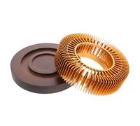 DIYEAH Chauffe-Tasse Thé avec Base en Bois et Aluminium, Chauffe Portable à Bougie, pour Cuisines et Stations Café, Design Élégant et Fonctionnel