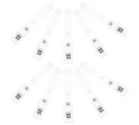 DIYEAH Clip Porte-badge en Fer avec Double Trou, Clips pour Cartes D'identité, Facile à Utiliser et Portable, pour Badges de Travail et Nominatifs