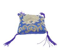 DIYEAH Coussin Bol Sonore de Bouddha Bleu en Tissu Style Népalais, Accessoire Pratique pour Fixer Bol Chantant, Tapis Décoratif pour Contemplation et Relaxation Couleur Couleur Aléatoire