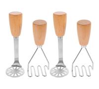 DIYEAH Ensemble de 4 presse-avocats, presse-purée ergonomique en acier inoxydable, ustensile de cuisine manuel pour la préparation de salades d'avocats.