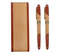 DIYEAH Ensemble Stylo De Signature En Bois De Palissandre Avec Stylo Plume Et À Bille Coffret Cadeau Pour Bureau Et Papeterie Scolaire Idéal Pour Cadeau Personnalisé