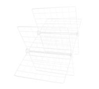 DIYEAH Étagères Métalliques pour Placard en Fer Blanc Structure Fine à 6 Grilles, Robuste et Facile D'entretien pour Rangement Alimentaire en Restaurant ou Garde-manger