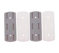 DIYEAH Fixateur De Prise Murale Adhésif Sans Poinçon Support De Prise De Courant Pour Multiprise Installation Auto-Adhésive Sur Surface Lisse 2 Paires Pour Maison Et Bureau