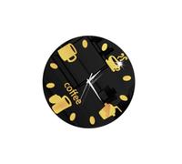 DIYEAH Horloge Motif Tasse de Café Magnétique Adhésive pour Réfrigérateur