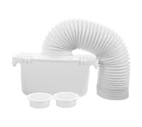 DIYEAH Kit De Ventilation Pour Sèche-linge Collecteur De Peluches Plaque De Ventilation Murale Évite Gouttes Matériau Plastique Solide Ensemble Pratique Pour Sèche-linge