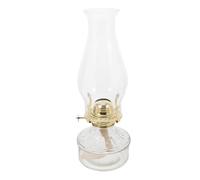 DIYEAH Lampe à Huile Vintage Classique en Verre, Lampe à Pétrole Rétro | Verre Cheminée, Éclairage D’urgence Lors des Coupures, Pièce Décorative pour Intérieur et Table