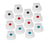DIYEAH Lot de 12 Buses de Peinture en Aérosol pour Graffitis, Contrôle Précis du Jet, Séchage Rapide, Couleurs Éclatantes, Accessoires Universels pour Bombes de Peinture, Compact
