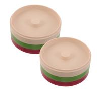 DIYEAH Lot de 2 ensembles de 6 plateaux empilables pour verres à cocktail | Boîte à épices Salt Box avec éponge intégrée, accessoire de barman pour barman et bar à domicile.