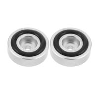 DIYEAH Lot de 2 Pieds Antidérapants en Alliage D'aluminium et Caoutchouc pour Planches à Découper en Bois, Stabilité Améliorée et Installation Facile pour Usage DIY