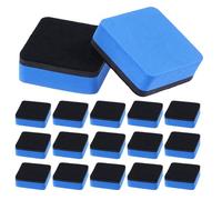 DIYEAH Lot de 20 effaceurs à sec 5 x 5 cm - Lingettes de nettoyage pour tableau blanc sans aimant, petites lingettes pour tableau noir, fournitures scolaires pour enseignants et élèves