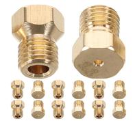 DIYEAH Lot de 25 gicleurs à gaz - Buses en cuivre pour cuisinière à gaz, trou de 1,1 mm, M6 x 0,75, pour brûleur domestique - Conversion d'orifice propane pour four de cuisine