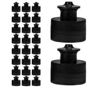 DIYEAH Lot de 40 Bouchons de Bouteille Réutilisables en PE pour Bouteilles à Goulot Standard, Étanches et Portables, pour Sports de Plein Air et Usage Scolaire