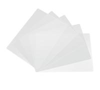 DIYEAH Lot de 5 Bloc-Notes A4 en PP, sous-Mains Transparents pour Notes de Bureau et reçus Financiers, Bureau, école et