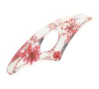 DIYEAH Marque Page Fleurs Séchées En Résine Avec Bague De Lecture Pratique Support De Page De Livre Léger Pour Lecture Facile À Une Main Cadeau Idéal Pour Amateurs De Livres
