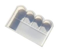 DIYEAH Moule à Béton pour Clôture Extérieure en Plastique Blanc, Outil Artistique pour Couler Béton et Plâtre, pour Jardin et Pelouse