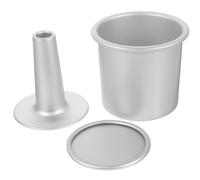 DIYEAH Moule à Gâteau Rond Haut Alliage Aluminium avec Fond Amovible Moule à Cheesecake Pratique Anti-déformation Résistant à Haute Température pour Pâtisserie Maison et Professionnelle