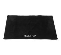 DIYEAH Nappe Noire Unie 50x80 Cm en Polyester Résistant Anti-plis pour Table de Maquillage, Coiffeuse et Salon de Beauté - Protection Facile à Nettoyer, pour Manucure, Nail Art et Usage