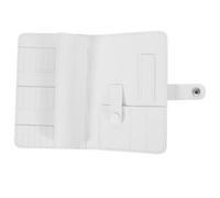 DIYEAH Organisateur Portable pour Outils Manucure en Cuir Synthétique Blanc 37 Trous et Compartiments, Facile à Nettoyer, pour Salon de Beauté ou Déplacements