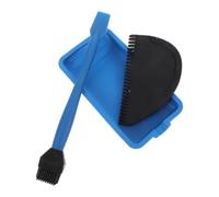 DIYEAH Outil en Silicone Pinceau Souple et Plateau, Léger et Antiadhésif, pour Résine Époxy et Autres Colles en Ateliers ou Projets Artisanaux Mobiles