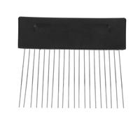 DIYEAH Peigne À Grainer en Acier Inoxydable Outil De Veiner pour Peinture Murale Et DéCoration De Maison 13X11Cm Brosse Peigne Artistique pour Texture Lin sur Cloisons SèChes
