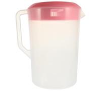 DIYEAH Pichet à Eau Gradué en Plastique Rose 5000ml avec Couvercle