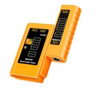 DIYEAH Plastique Abs Testeur de Câbles Réseau Rj45 Rj11, Multifonction | Contrôle des Lignes, Portable, Vitesses Réglables, Usage Personnel et Professionnel, Jaune, sans Pile