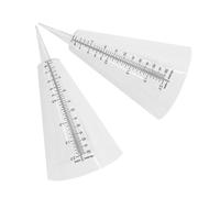 DIYEAH Pluviomètre Extérieur Conique en Plastique Blanc 2 Pièces | Double Échelle, Mesure des Précipitations et Arrosage Contrôlé, Usage Météo et Agricole
