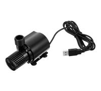 DIYEAH Pompe à Eau Submersible pour Aquarium et Animaux Débit de 500l/h, Plastique Noir, Flux D'eau Doux et Facile à Ranger, pour Petites Cultures Hydroponiques