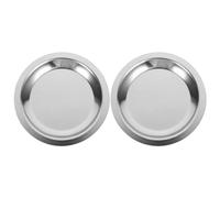 DIYEAH Porte-Bouteille Vin Rond en INOX 2 Pièces Antidérapants sous-Verres pour Bouteille De Vin Protection Table Cuisine Réutilisables Élégants