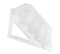 DIYEAH Présentoir de Cartes de Vœux, Porte-Cartes Postales en Acrylique Transparent à 5 Niveaux, Rangement de Bureau pour Cartes à Collectionner et Brochures, Organisation
