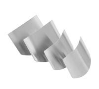 DIYEAH Protège-doigts Protection Cuisine Professionnelle en Acier Inoxydable 4pcs pour Découpe Précise Légumes et Viande Réduit le Gaspillage Alimentaire