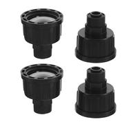 DIYEAH Raccords Universels Rapides pour Arrosage Propre des Plantes en Pot et Balcons Lot de 4 en Plastique Connecteur Robinet pour Tuyau D'arrosage Goutte à Goutte