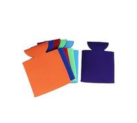 DIYEAH Refroidisseur de Canettes de Bière en Tissu Jaune 6pcs, Manchon Compact et Isolant, Garde les Mains Sèches, pour Parties et Activités en Plein Air Couleur Couleur Aléatoire