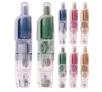 DIYEAH Rouleau de correcteur blanc en rouleau (lot de 8) - Fournitures scolaires pour l'école, le bureau, la prise de notes et les journaux - Rechargeable et facile à utiliser pour corriger