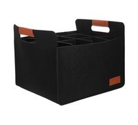 DIYEAH Sacoche de Transport pour Bouteille de Vin Feutre Robuste Porte-Bouteille Portable avec Poignée de Rangement Réutilisable pour Bouteilles pour Pique-niques Voyages et Cadeaux Noir