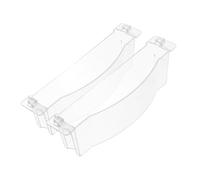 DIYEAH Support à Huile pour Hotte Aspirante en Plastique 2pcs, Bac de Récupération D'huile Graisse, Facile à Stocker, pour Cuisines Domestiques et Restaurants