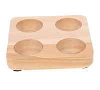 DIYEAH Support à Œufs Bois Pratique Boîte de Rangement pour Œufs Caoutchouc Support de Cuisine pour Réfrigérateur Capacité Suffisante pour Usage Facile à Utiliser pour