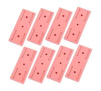 DIYEAH Support Mural Adhésif pour Multiprise 8pcs en Abs Orange, Organisateur de Cordon Électrique Gain de Place, Fixation sans Perçage pour Bureau et Maison