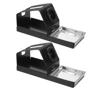 DIYEAH Support pour Fer à Souder Électrique en Fer Noir avec 8 Trous, Système de Rangement Portable, 2pcs Multifonction pour Atelier et Loisirs Créatifs
