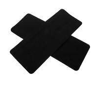 DIYEAH Tapis Antidérapant 2 Pièces pour Marches D'escalier Intérieures Noir 55x22 Cm Bord Replié 3 Cm Protection Sécurité Maison