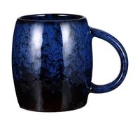 DIYEAH Tasse à Café en Céramique Rétro, Légère et Portable, Bleue | Usage Maison Décoratif, Nettoyage Facile, Gobelet Créatif pour Boissons, Style Rétro, Format Pratique