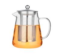 DIYEAH Théière en Verre Borosilicate avec Infuseur Inox 304 950ml Résistante la Chaleur et Facile à Nettoyer, pour Infusion de Thé en Feuilles Sachet