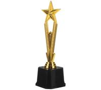 DIYEAH Trophée Décoratif D'étoile à Cinq Branches Trophée de Compétition Éducatif en Plastique Doré pour Garçon et Filles en Maternelle et École Primaire