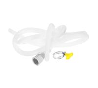 DIYEAH Tuyau de Vidange pour Climatiseur Mobile en Pvc Blanc Embout Vidange Condensat, Tube Flexible 2 Mètres pour Fête Estivale à Domicile