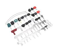 Diyeeni 42 Clés de Maître pour Équipement Lourd, Métal Construction | Jeu de clés principales pour machines de construction avec porte-clés et fils d\'acier, pour pelles, chargeuses,
