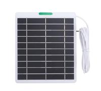 Diyeeni 5W Security Camera Solar Panel with DC5521 Port, Monocrystalline | Chargeur solaire de caméra avec support pour sonnette Ring, eufy, Blink et , alimentation continue pour la extérieure